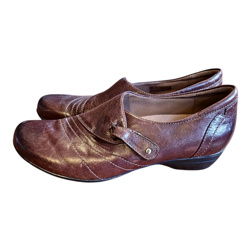 Dansko‎ Brown Franny leather loafers. Size 39 8.5 9 Slip On Comfort Office